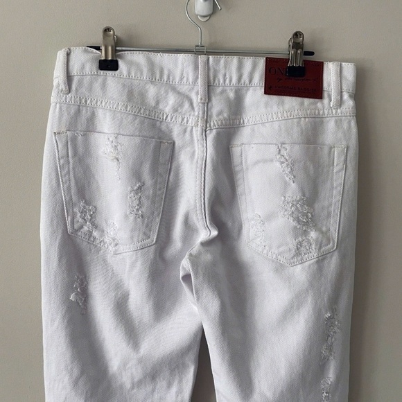 ONE teaspoon White Beaty Awesome Baggies Jean Womens 24 - Picture 7 of 8